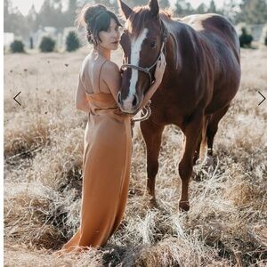 Juniper Sparrow Silk Slip Dress